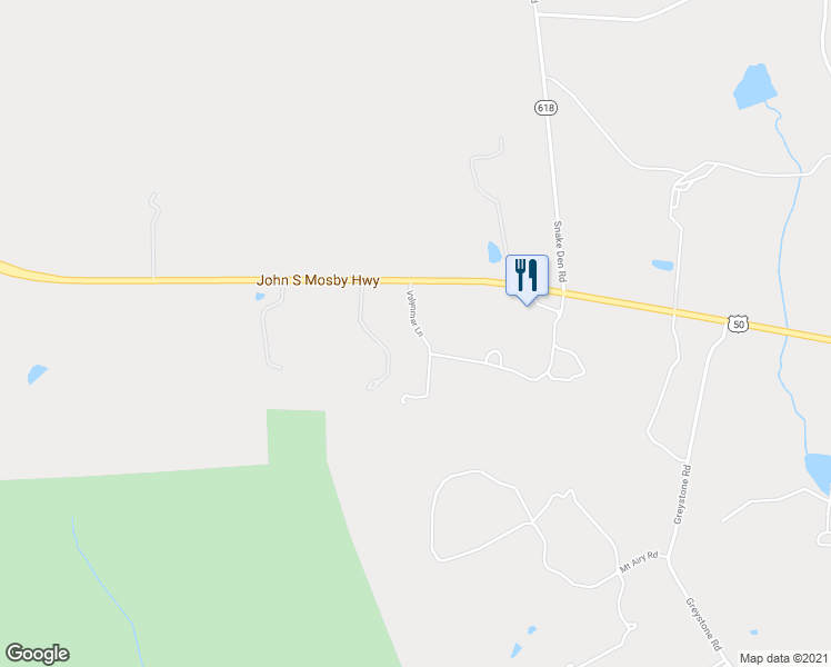 map of restaurants, bars, coffee shops, grocery stores, and more near 10157 John S Mosby Highway in Upperville