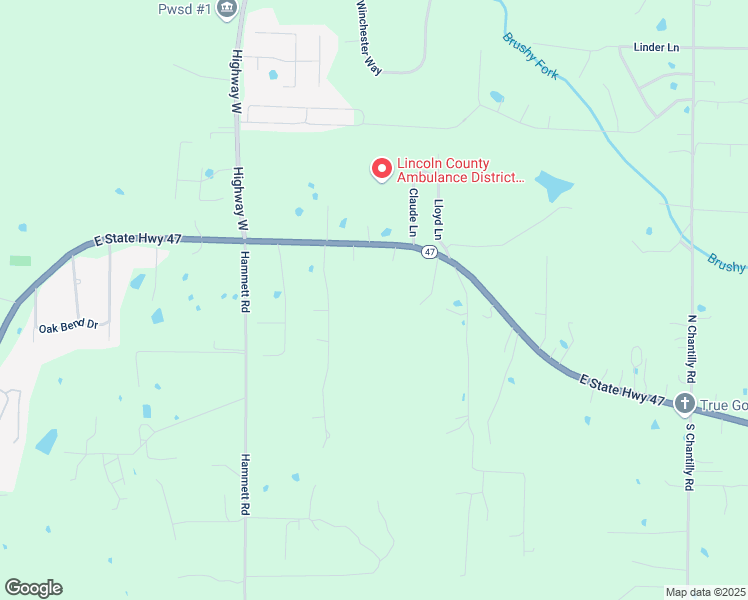 map of restaurants, bars, coffee shops, grocery stores, and more near 1958 State Highway 47 in Winfield