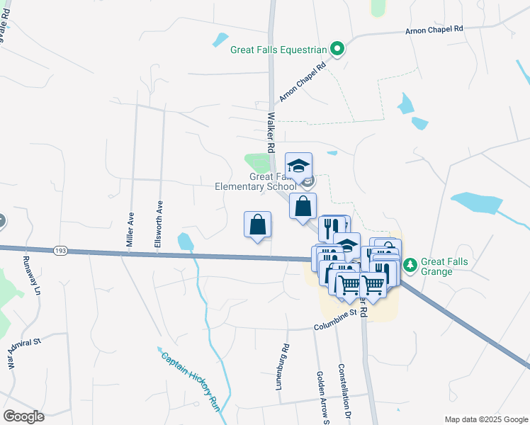 map of restaurants, bars, coffee shops, grocery stores, and more near 755 Applewood Lane in Great Falls