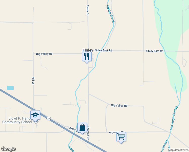 map of restaurants, bars, coffee shops, grocery stores, and more near 1980 Big Valley Road in Lakeport