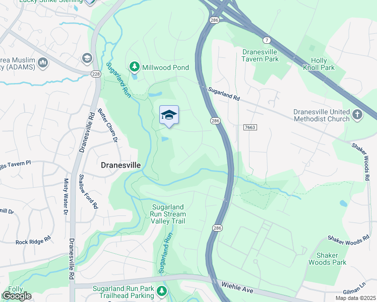 map of restaurants, bars, coffee shops, grocery stores, and more near 1164 Bandy Run Road in Herndon