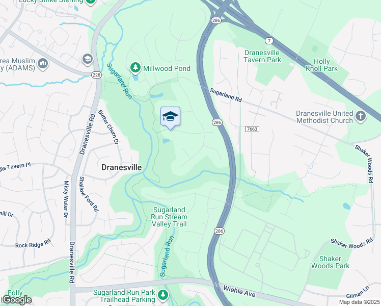 map of restaurants, bars, coffee shops, grocery stores, and more near 1164 Bandy Run Road in Herndon