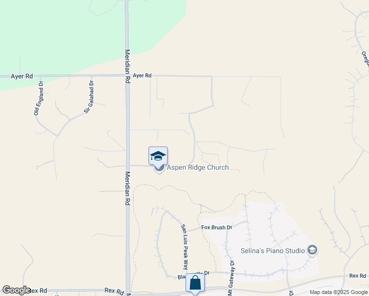 map of restaurants, bars, coffee shops, grocery stores, and more near 12284 Antlers Ridge Dr in Peyton