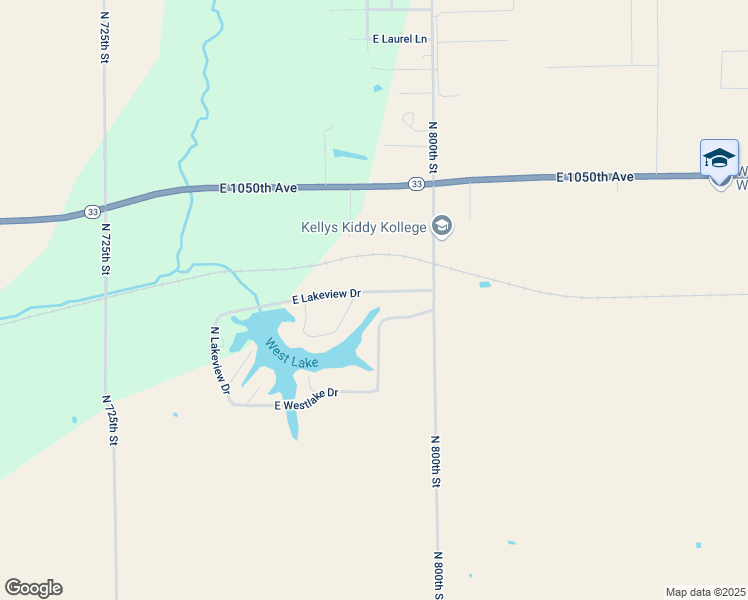 map of restaurants, bars, coffee shops, grocery stores, and more near 7854-7998 East Lakeview Drive in Robinson
