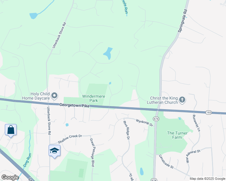map of restaurants, bars, coffee shops, grocery stores, and more near 860 Nicholas Run Drive in Great Falls