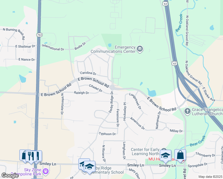 map of restaurants, bars, coffee shops, grocery stores, and more near in Columbia