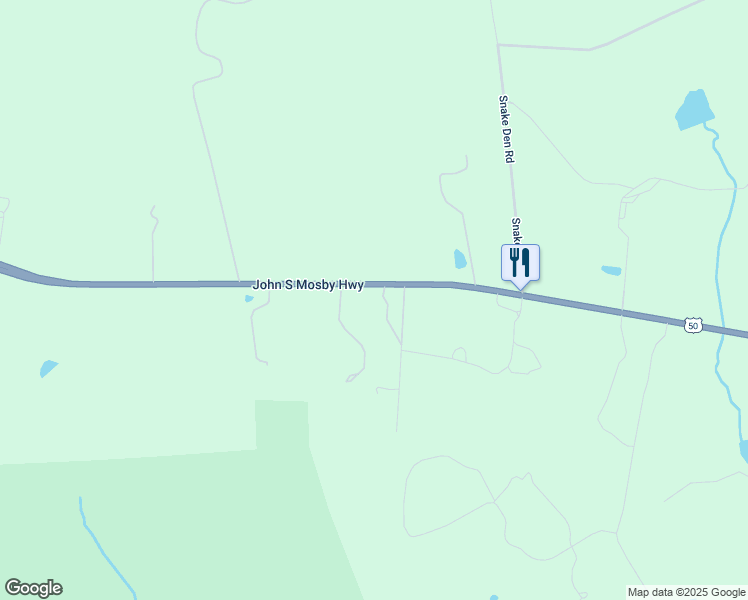 map of restaurants, bars, coffee shops, grocery stores, and more near 10157 John S Mosby Highway in Upperville