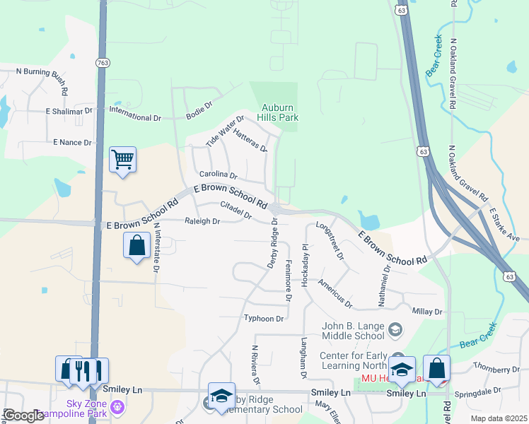 map of restaurants, bars, coffee shops, grocery stores, and more near in Columbia