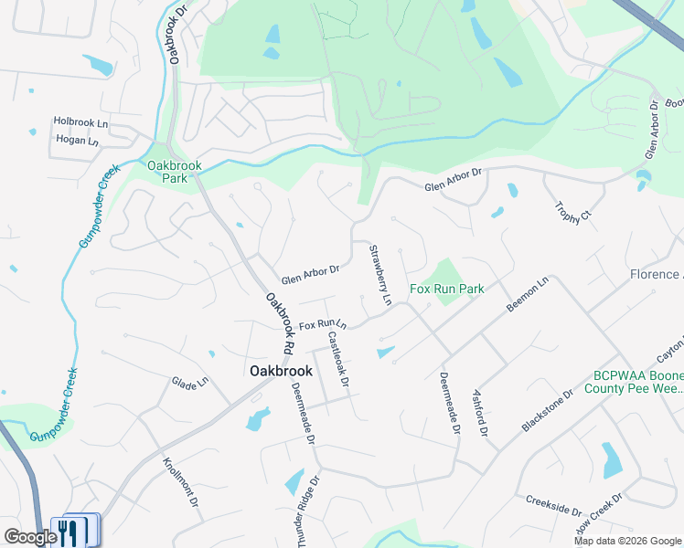 map of restaurants, bars, coffee shops, grocery stores, and more near 6863 Glen Arbor Dr in Florence