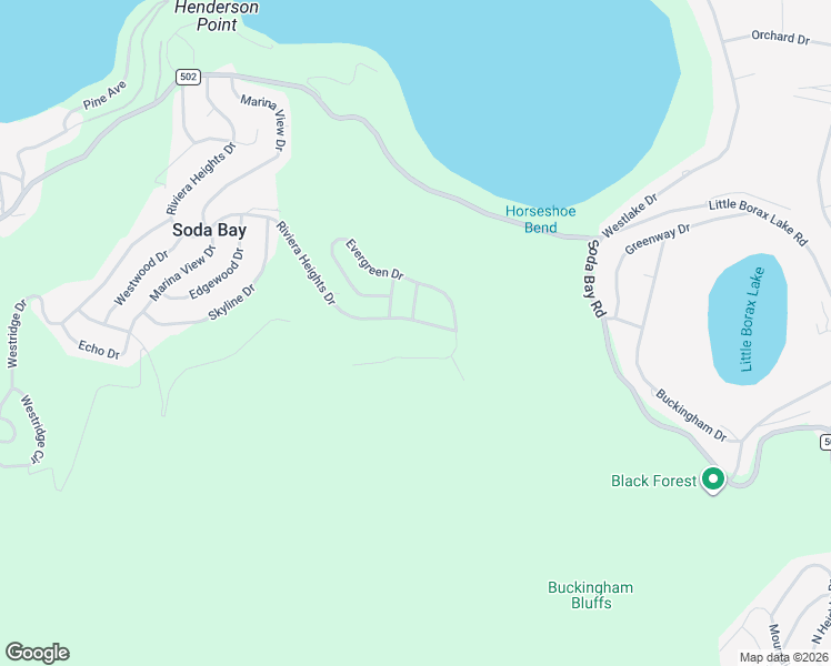 map of restaurants, bars, coffee shops, grocery stores, and more near 3127 Riviera Heights Drive in Kelseyville