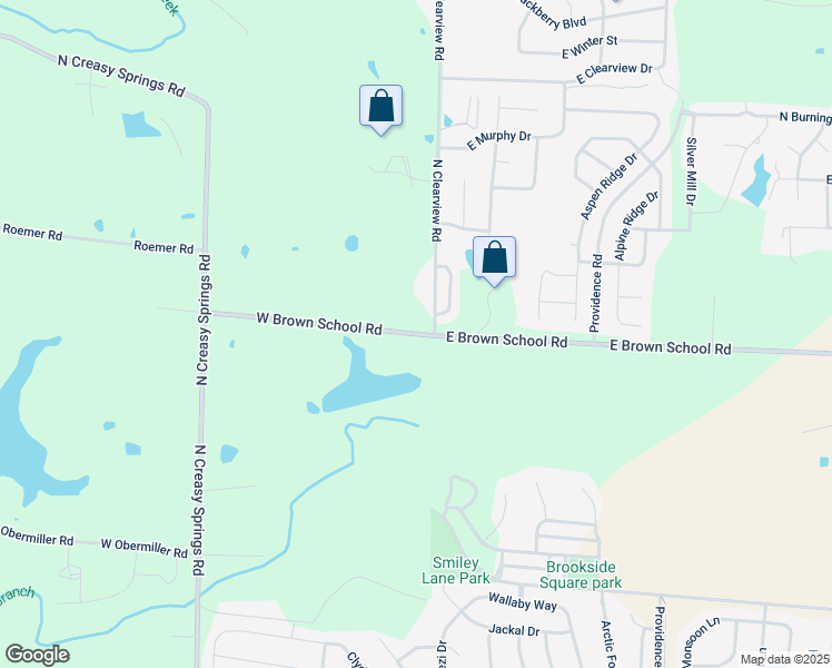 map of restaurants, bars, coffee shops, grocery stores, and more near 52 West Brown School Road in Columbia