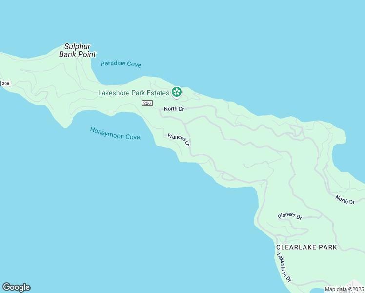 map of restaurants, bars, coffee shops, grocery stores, and more near 10565 Lakeshore Drive in Clearlake