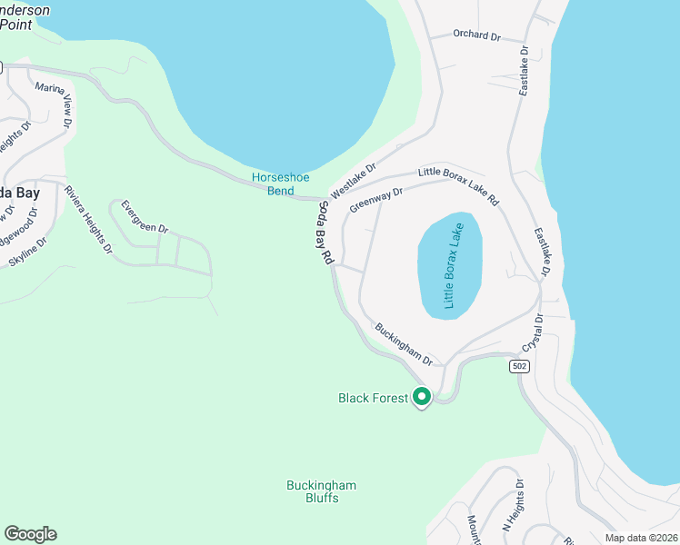 map of restaurants, bars, coffee shops, grocery stores, and more near 7955 Golf Drive in Kelseyville
