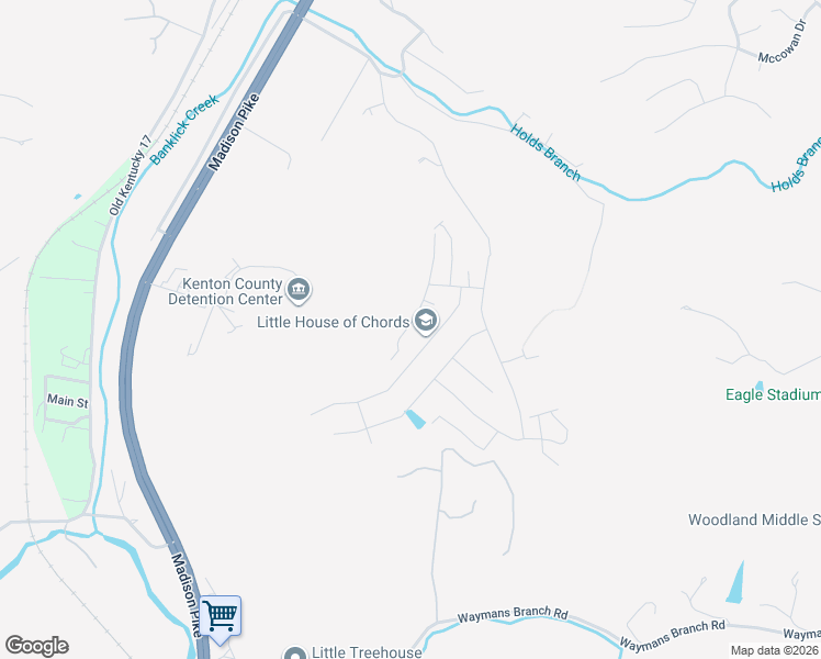 map of restaurants, bars, coffee shops, grocery stores, and more near 2251 Piazza RDG in Covington