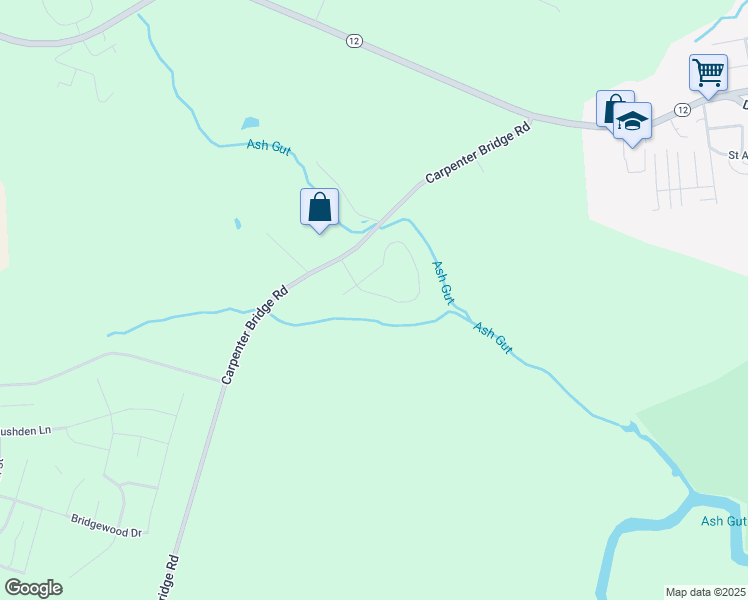 map of restaurants, bars, coffee shops, grocery stores, and more near 120 Sweeping Mist Circle in Frederica