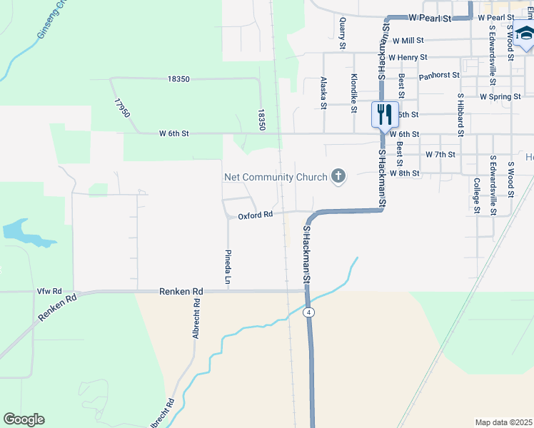 map of restaurants, bars, coffee shops, grocery stores, and more near 900 Pineda Lane in Staunton