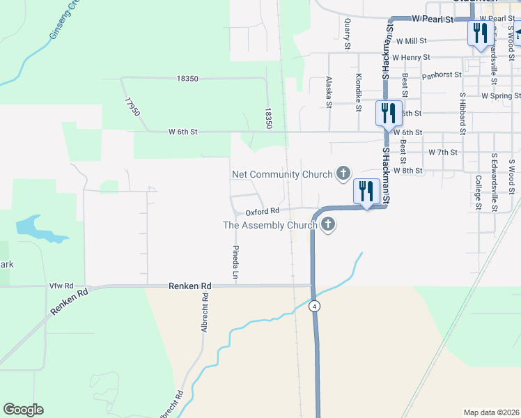 map of restaurants, bars, coffee shops, grocery stores, and more near 900 Pineda Lane in Staunton