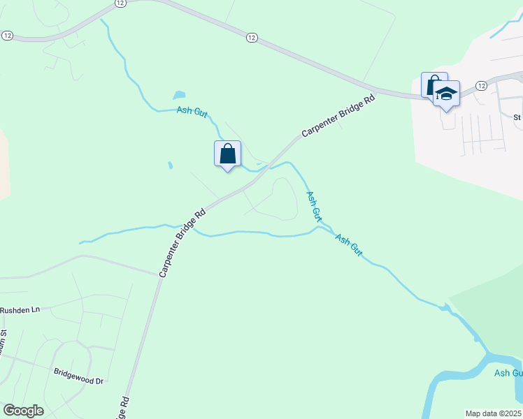 map of restaurants, bars, coffee shops, grocery stores, and more near 405 Sweeping Mist Circle in Frederica