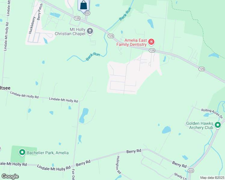 map of restaurants, bars, coffee shops, grocery stores, and more near 163 Macintosh Court in Amelia
