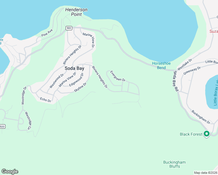 map of restaurants, bars, coffee shops, grocery stores, and more near 3078 Riviera Heights Drive in Kelseyville