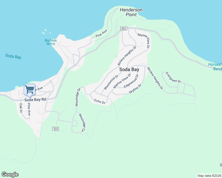 map of restaurants, bars, coffee shops, grocery stores, and more near 3215 Marina View Drive in Kelseyville