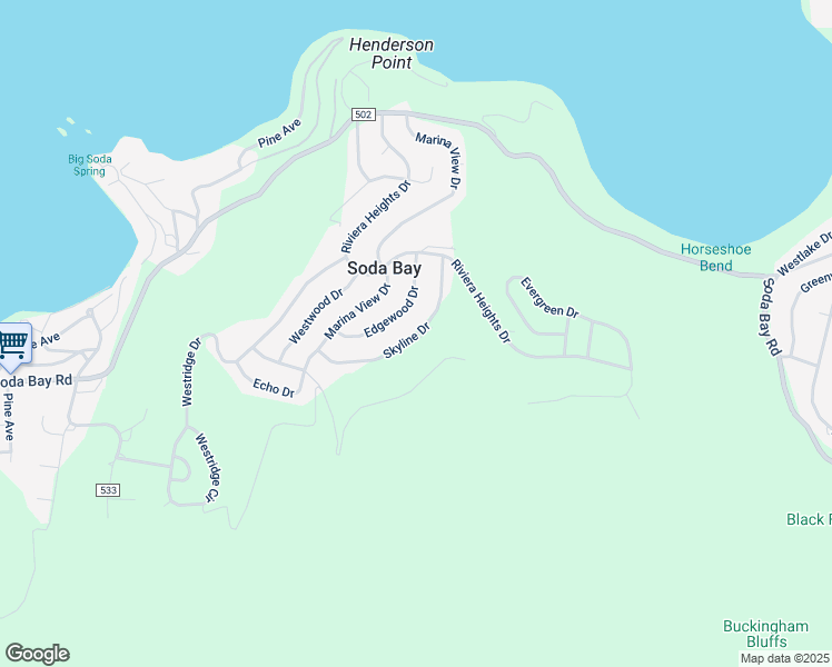 map of restaurants, bars, coffee shops, grocery stores, and more near 3111 Skyline Drive in Kelseyville