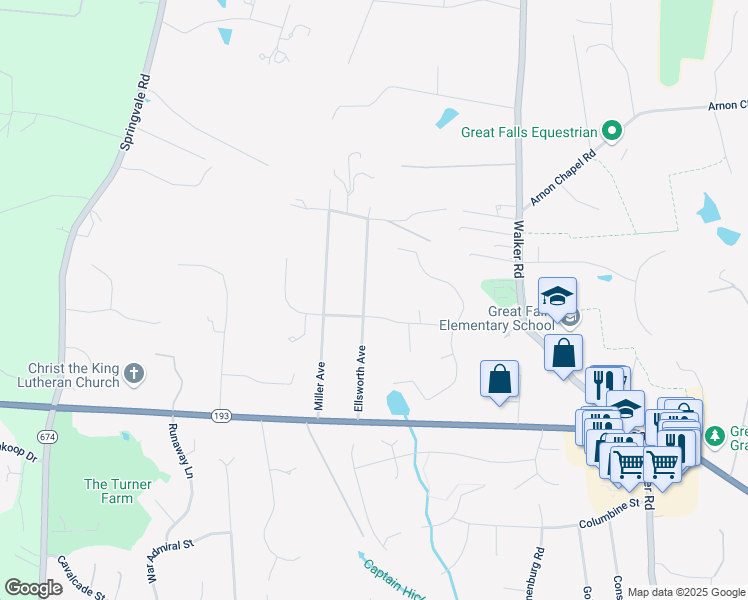 map of restaurants, bars, coffee shops, grocery stores, and more near 729 Ellsworth Avenue in Great Falls