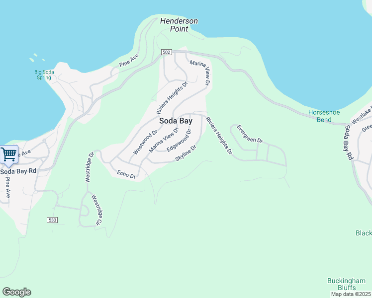 map of restaurants, bars, coffee shops, grocery stores, and more near 3139 Skyline Drive in Kelseyville