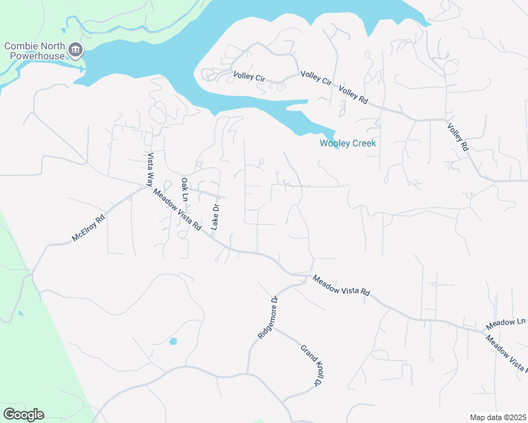 map of restaurants, bars, coffee shops, grocery stores, and more near 2600 Sunrise Drive in Meadow Vista