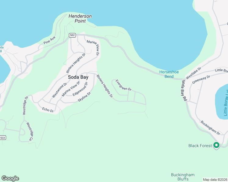 map of restaurants, bars, coffee shops, grocery stores, and more near 7312 Evergreen Drive in Kelseyville
