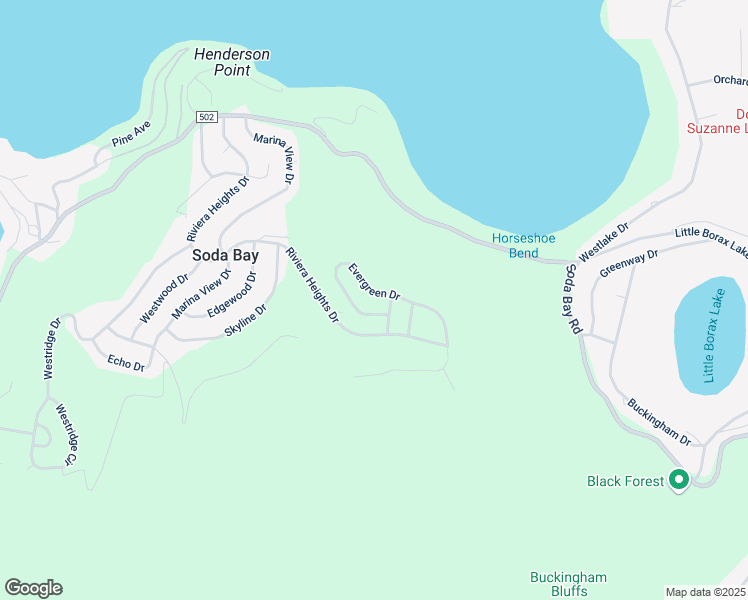 map of restaurants, bars, coffee shops, grocery stores, and more near 7457 Evergreen Drive in Kelseyville
