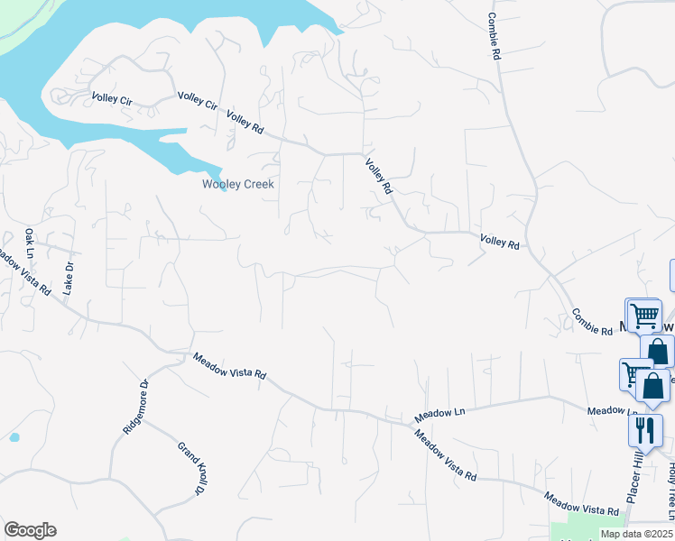 map of restaurants, bars, coffee shops, grocery stores, and more near 1914 Van Giesen Drive in Meadow Vista