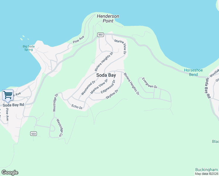 map of restaurants, bars, coffee shops, grocery stores, and more near 3126 Edgewood Drive in Kelseyville