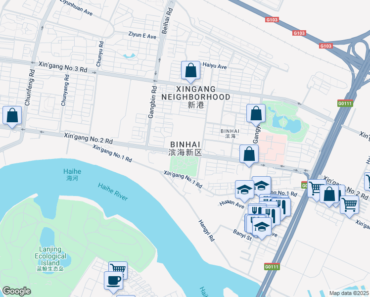 map of restaurants, bars, coffee shops, grocery stores, and more near in 