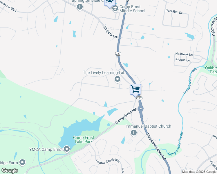 map of restaurants, bars, coffee shops, grocery stores, and more near 2161 Bluegrama Drive in Burlington