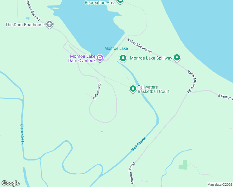 map of restaurants, bars, coffee shops, grocery stores, and more near 9950 Tailwater Drive in Bloomington