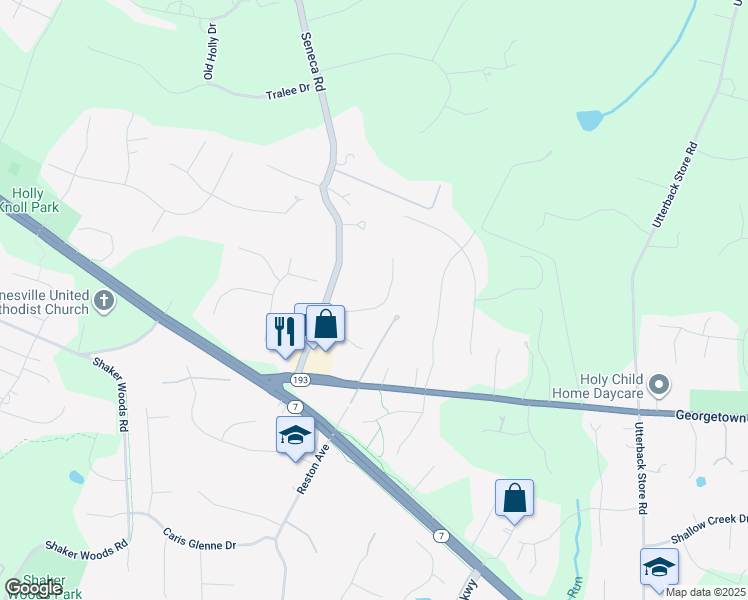 map of restaurants, bars, coffee shops, grocery stores, and more near 11418 Jordan Lane in Great Falls