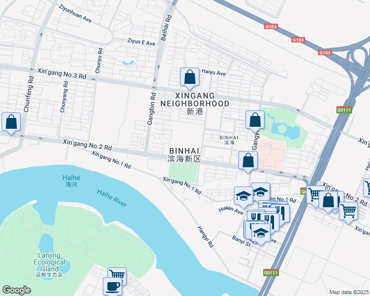 map of restaurants, bars, coffee shops, grocery stores, and more near in 