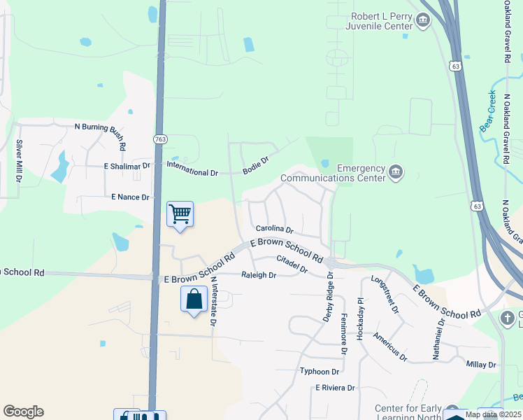 map of restaurants, bars, coffee shops, grocery stores, and more near 1401 Tide Water Drive in Columbia