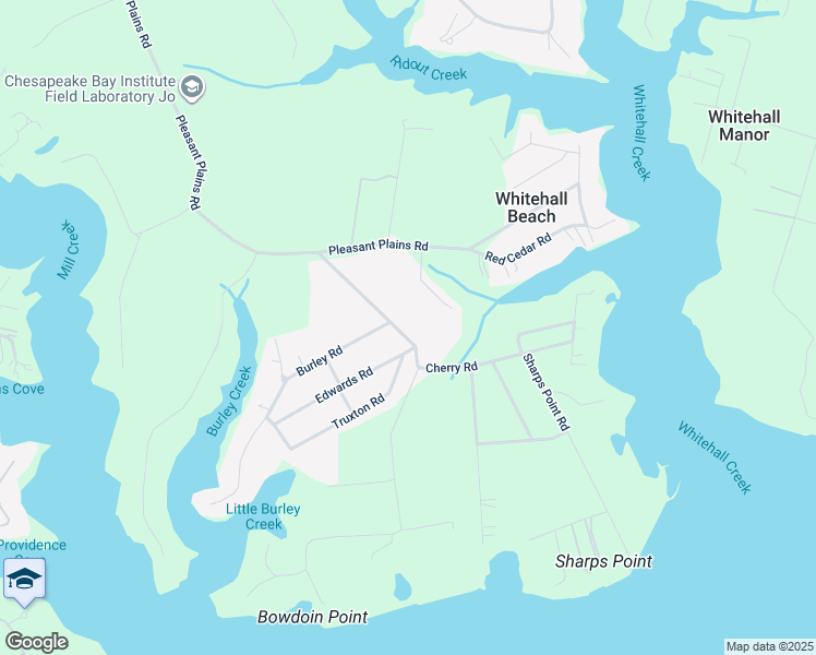 map of restaurants, bars, coffee shops, grocery stores, and more near 1865 Cherry Road in Annapolis