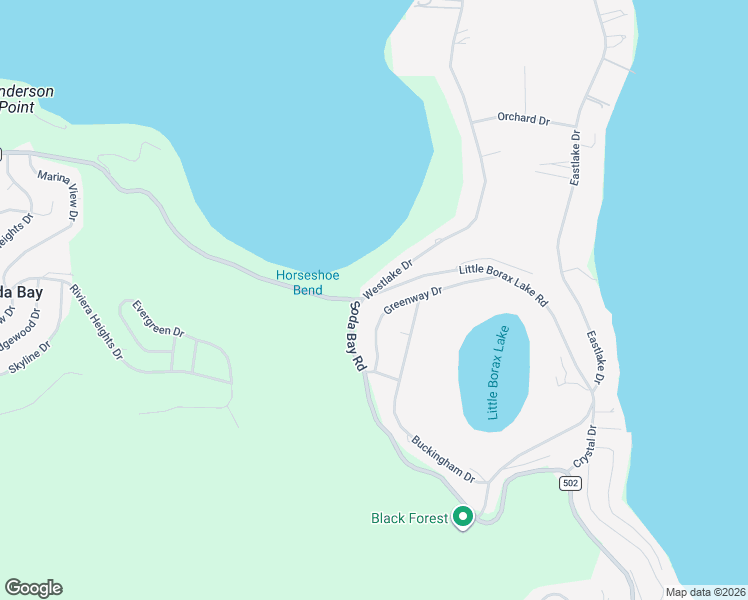 map of restaurants, bars, coffee shops, grocery stores, and more near 2705 Westlake Drive in Kelseyville