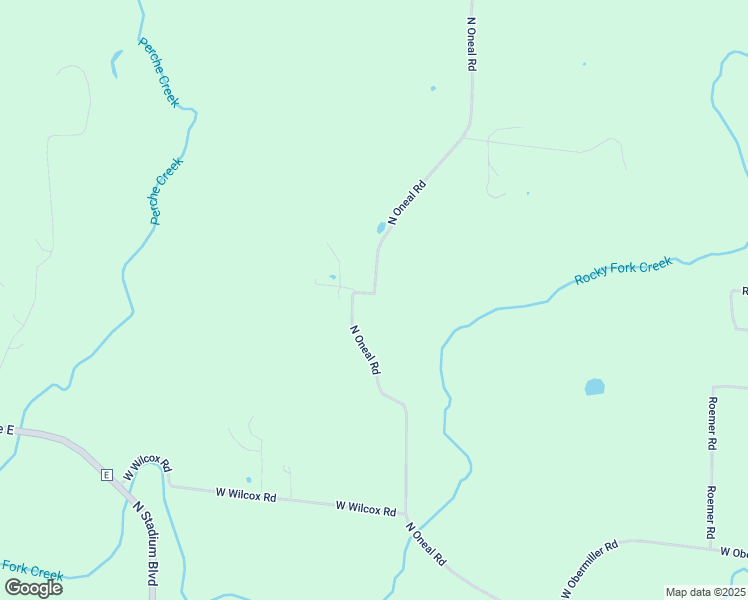 map of restaurants, bars, coffee shops, grocery stores, and more near 4600 North Oneal Road in Columbia
