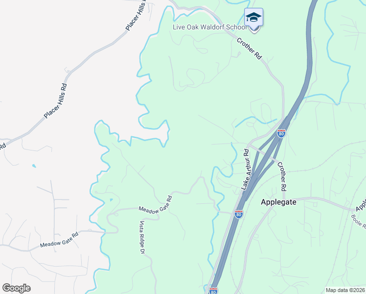 map of restaurants, bars, coffee shops, grocery stores, and more near 210 Meadow Gate Road in Meadow Vista