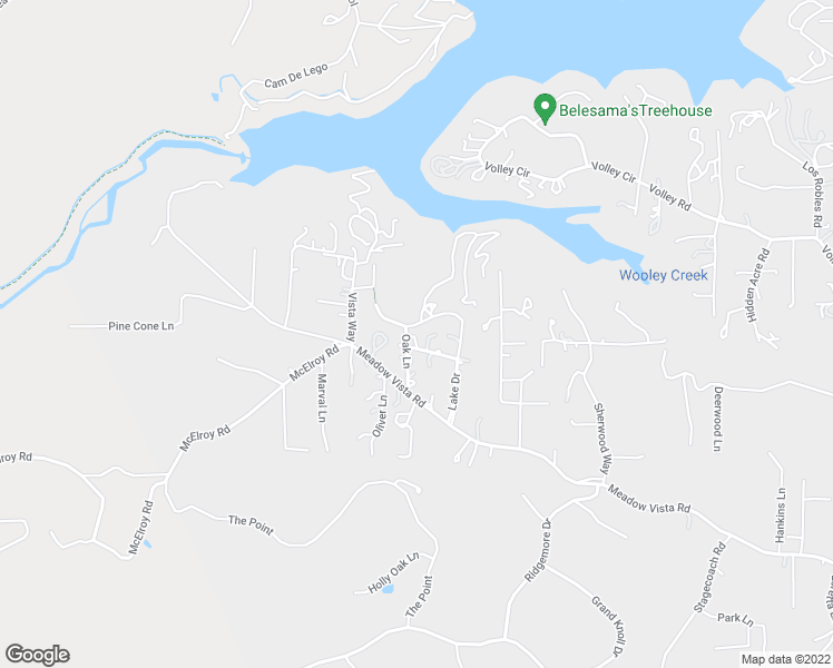 map of restaurants, bars, coffee shops, grocery stores, and more near 2880 Oak Ln in Meadow Vista