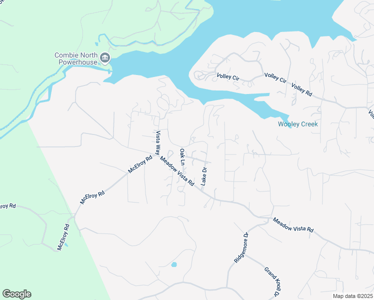 map of restaurants, bars, coffee shops, grocery stores, and more near 2880 Oak Lane in Meadow Vista