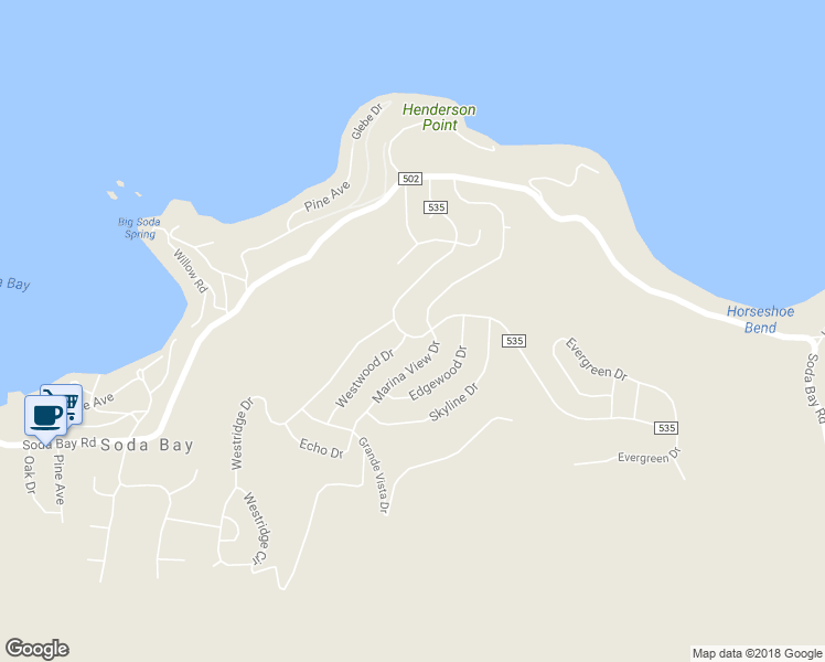 map of restaurants, bars, coffee shops, grocery stores, and more near 3006 County Road 535 in Kelseyville
