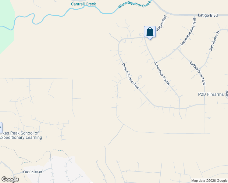 map of restaurants, bars, coffee shops, grocery stores, and more near 11960 Conestoga Trail South in Elbert