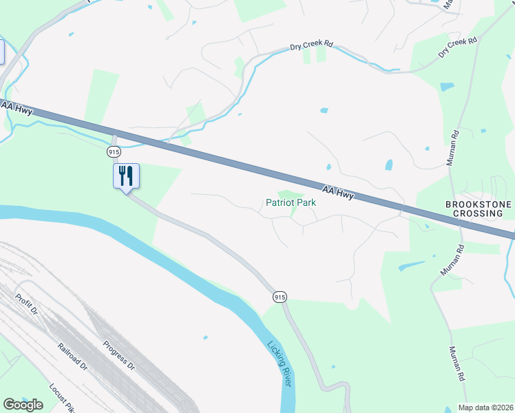 map of restaurants, bars, coffee shops, grocery stores, and more near 247 Ridgepointe Drive in Cold Spring