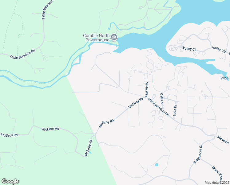 map of restaurants, bars, coffee shops, grocery stores, and more near 3195 Meadow Vista Road in Meadow Vista