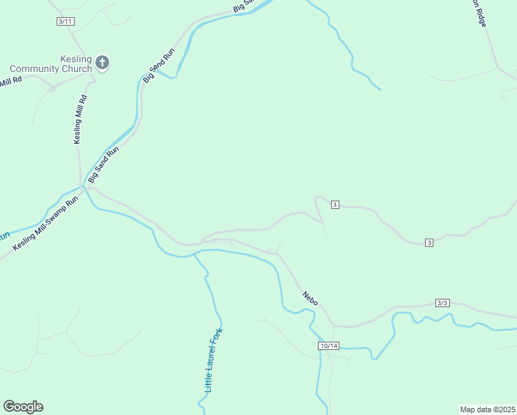 map of restaurants, bars, coffee shops, grocery stores, and more near 283 Winery Road in Buckhannon